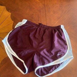 Maroon Nike shorts
